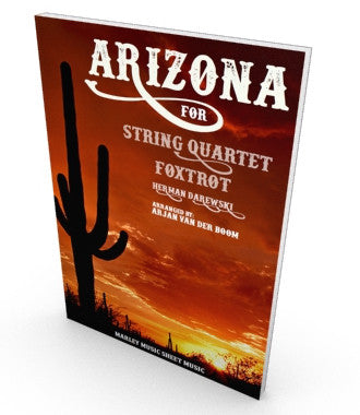 Arizona, Foxtrot Salon Music, sheet music for string quartet. Parts and score in PDF