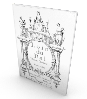Loin du Bal, piano quartet sheet music, parts and score in pdf.