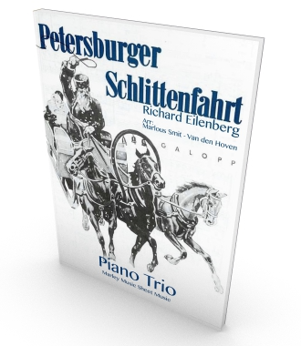 Peterburger Schlittenfahrt, Sheet music for Piano Trio, PDF, parts and score for piano, violin and cello