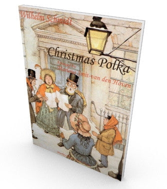 Christmas Polka, sheet music for piano trio. Salon music, score and parts in PDF.