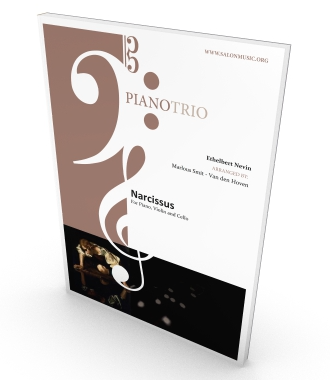 Piano Trio, Narcissus, parts and score in PDF for piano, violin and cello
