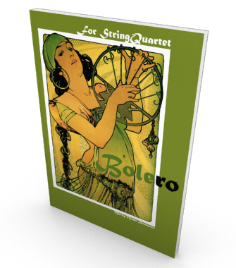 Bolero, sheetmusic for string quartet