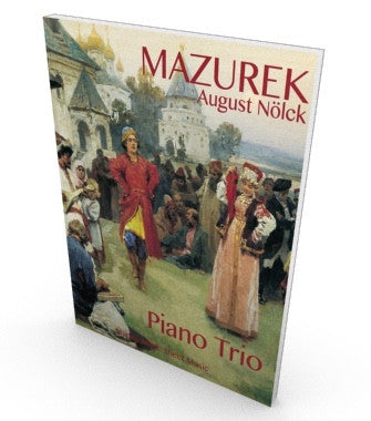 Salon music, Mazurka for piano trio, score and parts in PDF