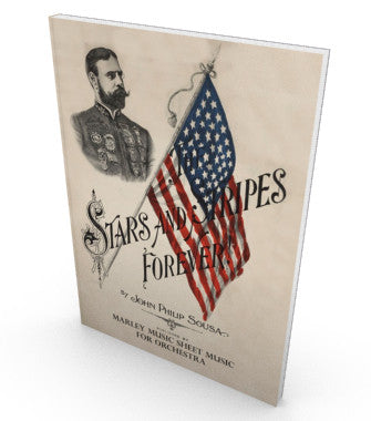 Stars & Stripes Forever!, sheet music for orchestra, parts and score.