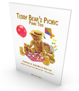 The Teddy Bears' Picnic for Piano Trio, score and parts in PDF